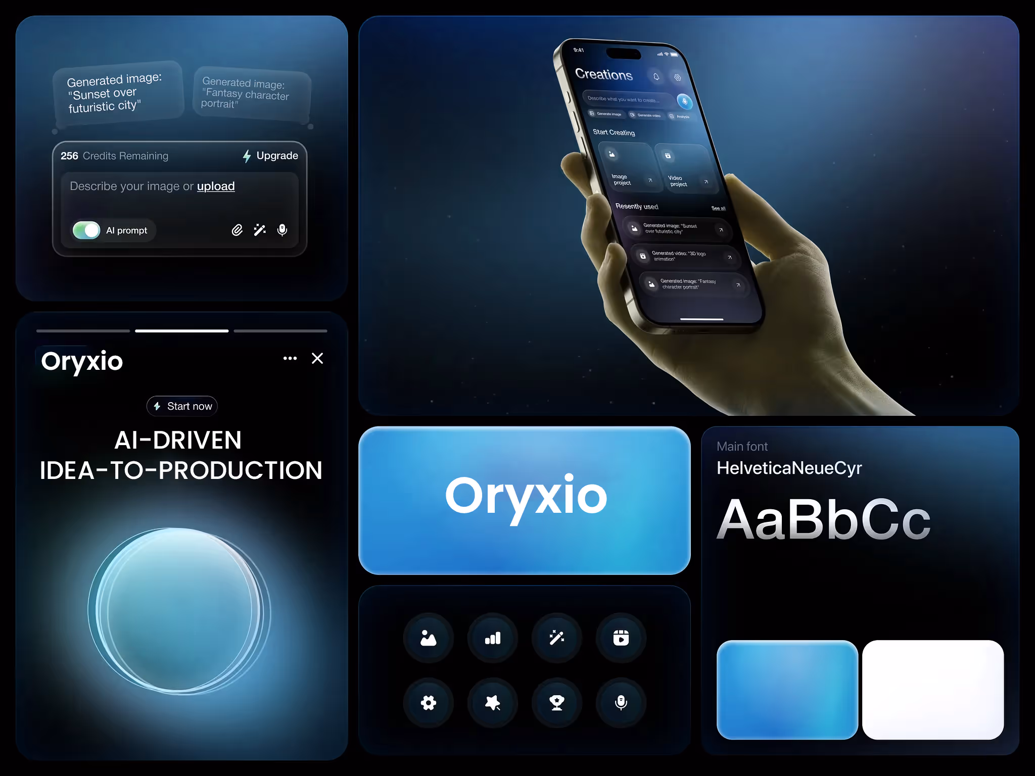 Oryxio AI development platform interface